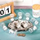 Lesnala 20pcs Plastic Coin Tubes Coin Storage Tubes Quarter Coin Tubes Round    