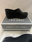 Dansko Womens Clogs Shoes Professional Cabrio Black Leather Sz 8w