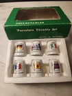 Vintage Set Of 6 Busch Gardens Thimbles In Original Box New 