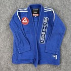 Adidas Gracie Barra Bjj Gi Kimono Set Mens A0 Small Blue Jiu Jitsu Jacket Pants