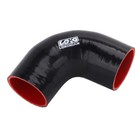 Silicone Elbow Coupler Bend Hose Turbo Joiner Pipe 90 Degree 2  51mm -51mm Black