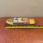 Vintage U s a  J Chein   Co  Wind-up Tin Toy Litho Speed Boat Working Condition