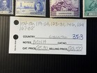 Gibraltar   104-06  119-20  123-31  146  164  167-68  Mnh  Cat  Value   25 30