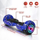 Spider-pattern Hover Board For Kids Ages 6-12  With Bluetooth Speaker And Led   
