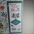 Floral 3 Ring Binder Photo Album 100 Self-adhesive Sheets Pages - New Sealed