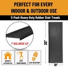 Outdoor Bullnose Stair Treads     Coin Heavy-duty Non Slip Stair Mats     Strong    