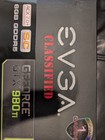 Evga Geforce Gtx 980 Ti Classified Cib - Complete In Box W  Original Poster