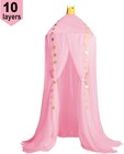 Princess Bed Canopy  Room Decor Round Lace Mosquito Net Play Tent Reading Nook