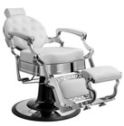 Vintage Design Barber Chair  white chrome 