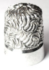 Vintage Simons Bros  Sterling Silver Embroidery Thimble     vermicelli   