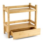 Sorbus Bamboo 2 Tier   Drawer Kitchen   Bathroom Countertop Storage Organizer