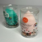 Beauty Makeup Sponge Blender-flawless Latex Foundation Light Pink   Teal 2 Pack