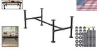 16-inch Industrial Pipe Table Legs - Dark Grey Iron Base For Diy Furniture