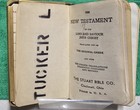 Identified Wwii Heart Shield Soldier Bible  Roosevelt Inscribed  