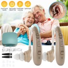 1 Pair Mini Digital Hearing Aid Severe Loss Rechargeable Invisible Bte Ear Aids