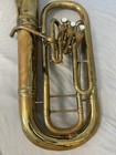 Vintage Carl Fischer 3 Valve Baritone Horn W  Detachable Bell