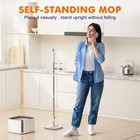 Inwejia Spin Mop   Bucket System - Self-standing  Detachable Inner Bucket  2 Pad