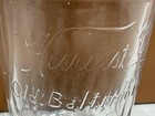 Vintage Harvest King Old Baltimore Rye Whiskey Pre Pro Embossed Shot Glass