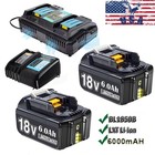 For Makita Bl1860b Bl1830b Bl1840b 6 0ah 8 0ah 18v Li-ion Lxt Battery   Charger