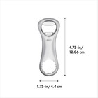 Oxo Steel Die Cast Zinc Rust Proof Kitchen Bottle Opener Non-slip Silver 3112700