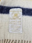 Vintage Hudson Bay Caribou Stripe 100  Wool Throw 36  X 54 