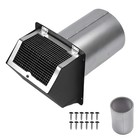 6 Inch Hooded Wall Vent With Screen And Damper 6 Inch Exhaust Vent Cover Cap For