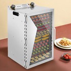 18 Trays Food Dehydrator Machine 304 Stainless Steel Adjustable Temp   Timer