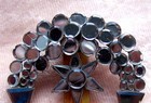 Vauxhall Glass Crescent Shape Hair Comb -  No Us Import Fees