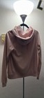 Abercrombie   Fitch Soft A f Pink Full Zip Hooded Hoodie Womens M Logo