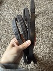 Rubber Grip English Horse Reins Dark Havana Brown