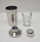 10 Oz  Mini Stainless Boston Shaker Cocktail Mixer Tin   Measuring Glass Jigger 