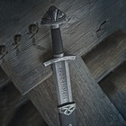 Custom Damascus Steel Northmen Handmade Viking Sword With Scabbard  38 Inch
