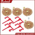Findmall  4set 3 8 -1 2  Chain And Binder Kit Ratchet Load Binder 10ft G80 Chain