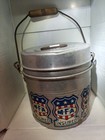 Vintage Coal Miner Lunch Pail Bucket Mfa Insurance Stickers