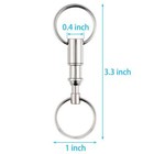 10pcs Detachable Pull Apart Quick Release Keychain Key Rings Key Chain