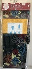 New Uniqlo Blue Japanese 100  Cotton Kimono Long Robe Yukata Obi Belt Set