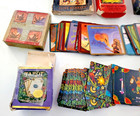 4 Used Tarot Decks  Hermetic And Others   Ancient Egyptian Tarot Book