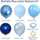 Globos Azules Met  licos  60 Globos De Color Azul Cromado De 12 Pulgadas  Azul