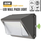 80w Led Wall Pack Light With Photocell Dusk To Dawn Commercial Industrial 5000k