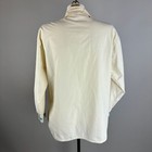 Vtg 70s Bordados Embroidered Peasant Blouse Blue Floral Lace Up Womens Mexican
