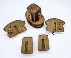 Hat Wooden Block 22 Millinery Form Mold 5 Pc Puzzle 1730 Empire Art Deco Flapper