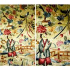 Antique Chinese Embroidered Robe Silk Embroidery Qing Dynasty Sleeve Bands Bats