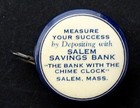Salem Massachusetts Savings Bank Antique Celluloid Advertising Tape Measure