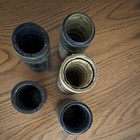 Edison Lot 5 Cylinder Record Tubes containers 3 Blue Amberol   1 Gold Moulded 