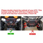 For 2010-2024 Polaris Front Bumper Brush Guard Touring Xp Sportsman 1000 850 550