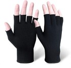 Evridwear Men Women Silk Knit Full fingerless Gloves Eco-friend Liner Anti-uv