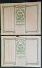 Lot Vintage Petty Brothers And Company  50 Stock Certificates 2pc Unused