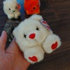 Vtg 90s Puffkins Plush Lot Of 4 - Hugs Mango Patty Spike  - W Tags Vintage Bear