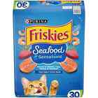 2 Packs 30lb Bag Purina Friskies Seafood Sensations  Indoor Dry Cat Food