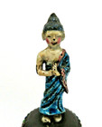 Antique Qing Chinese Enamel Bell   Taoist Immortal Figure